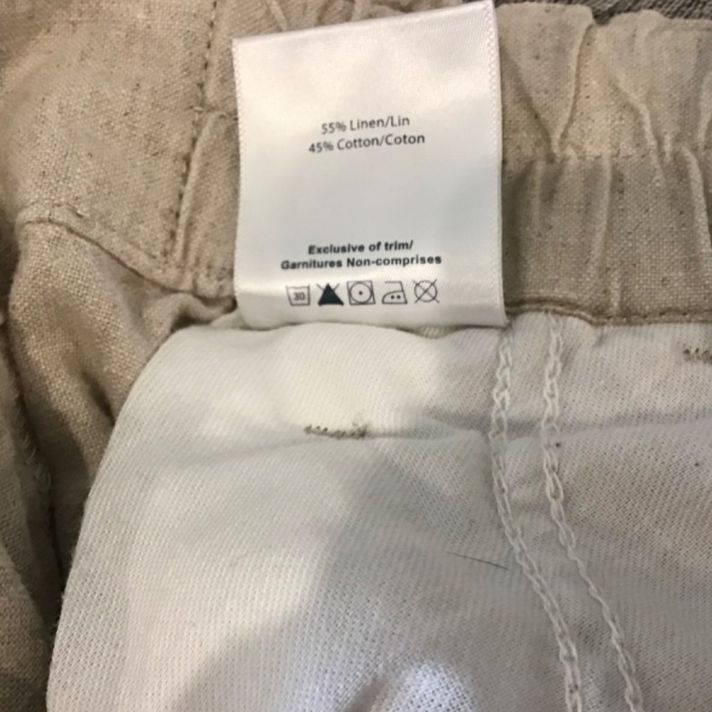 Jag Jeans Cream Straight-Leg Paperbag Waist Pants - Picture 6 of 7